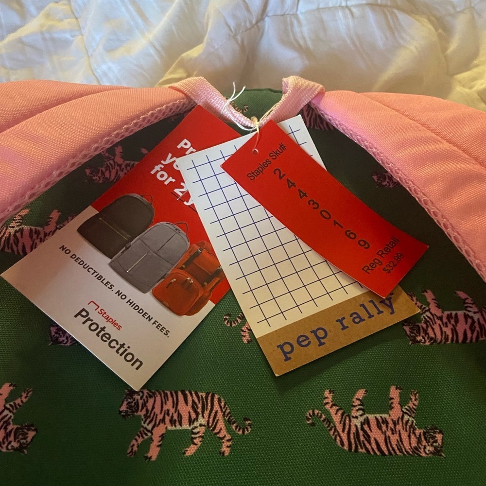 NWT Backpack Green and Pink kids Backpack or adults - Picture 2 of 6